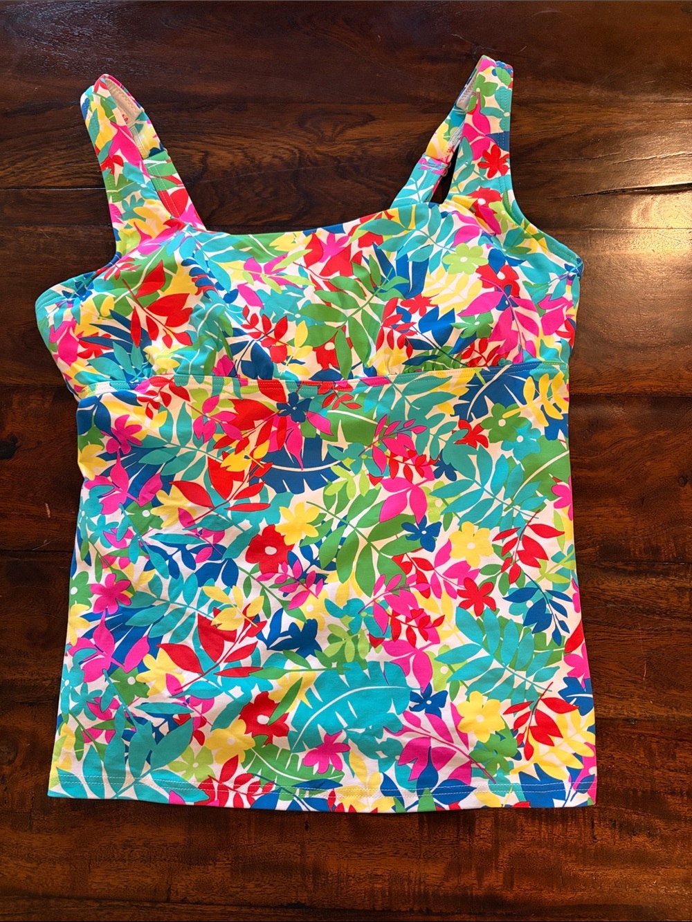Women’s Floral Tankini Top — Multicolor
